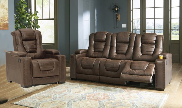 Ashley Owner's Box Power Reclining Sofa and Recliner