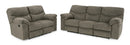 Ashley Alphons Putty Reclining Sofa & Reclining Loveseat