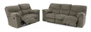 Ashley Alphons Putty Reclining Sofa & Reclining Loveseat