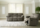Ashley Alphons Putty Reclining Sofa & Reclining Loveseat
