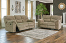 Ashley Alphons Briar Reclining Sofa & Reclining Loveseat