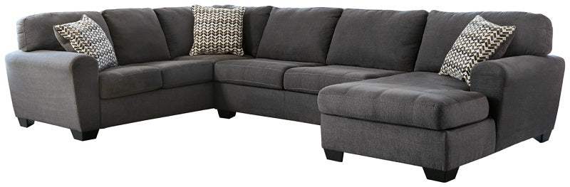 Ashley Ambee Slate 3-Piece Chaise Sectional