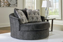 Ashley Biddeford-Shadow Oversized Swivel Accent Chair