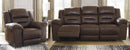 Ashley Stoneland Chocolate Reclining Sofa & Recliner