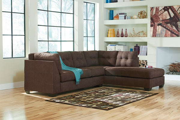 Ashley Maier Walnut 2-Piece Sectional with Chaise