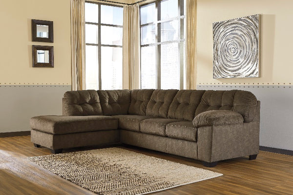Ashley Accrington Earth 2-Piece Sectional with Chaise
