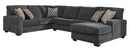 Ashley Tracling Slate 3-Piece Chaise Sectional