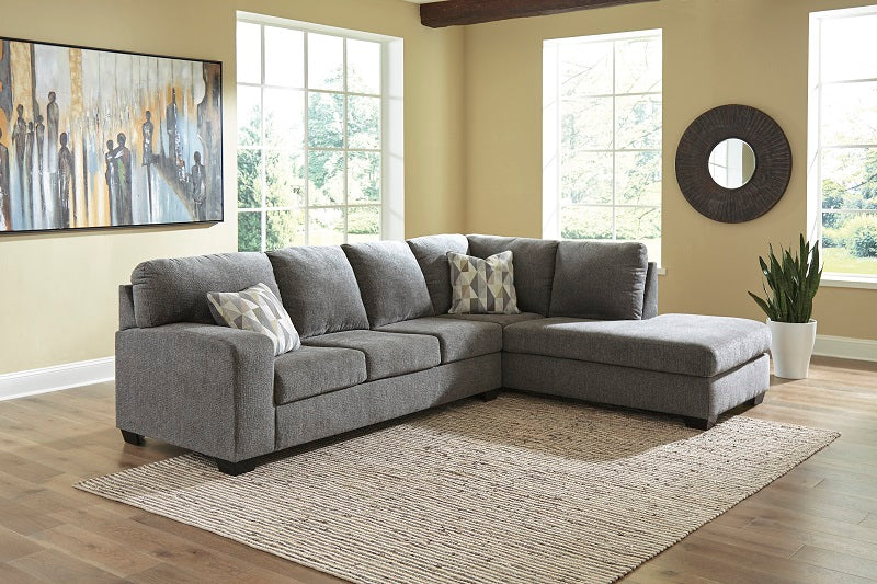 Ashley Dalhart Charcoal 2-Piece Sectional with Chaise