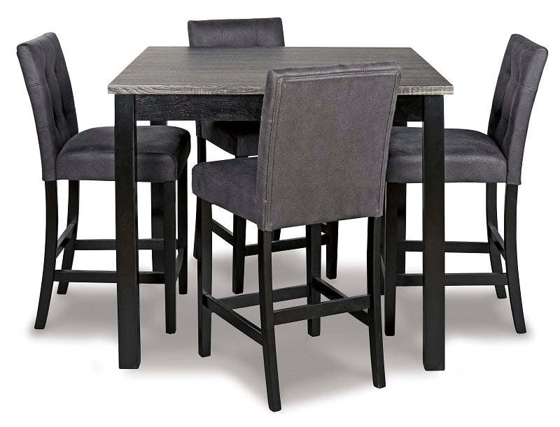 Ashley Garvine Counter Height Dining Table and Bar Stools (Set of 5)