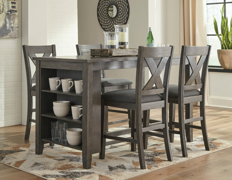 Ashley Caitbrook Counter Height Dining Table & 4 Chairs