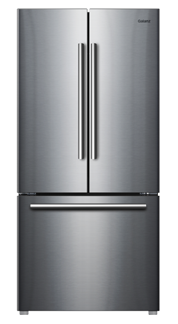 Galanz 16 Cu Ft 3 Door French Door Refrigerator with Built-in Ice Maker