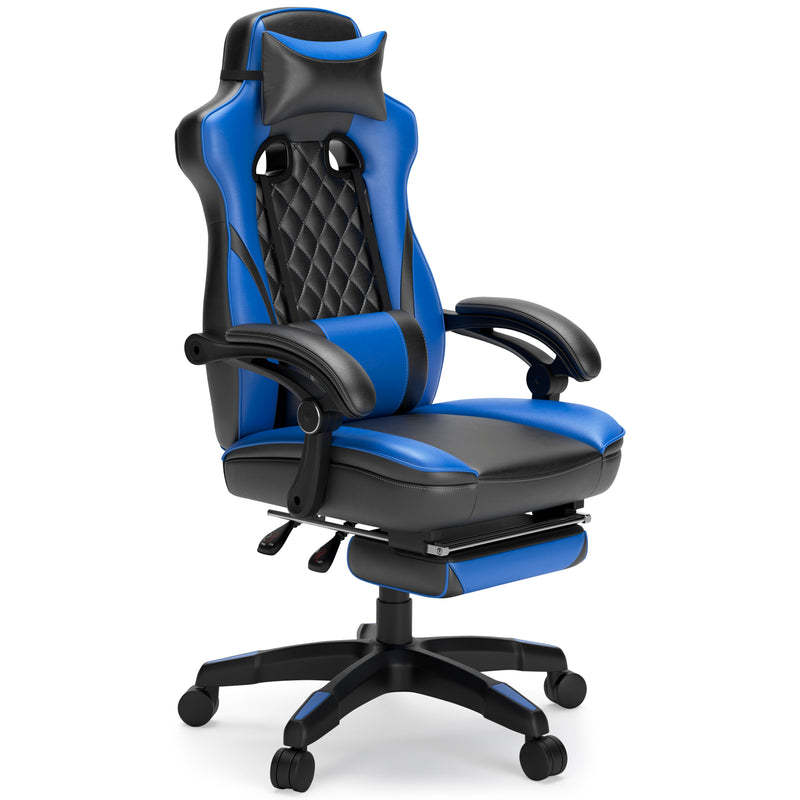 Ashley Lynxtyn Gaming Chair - Blue & Black