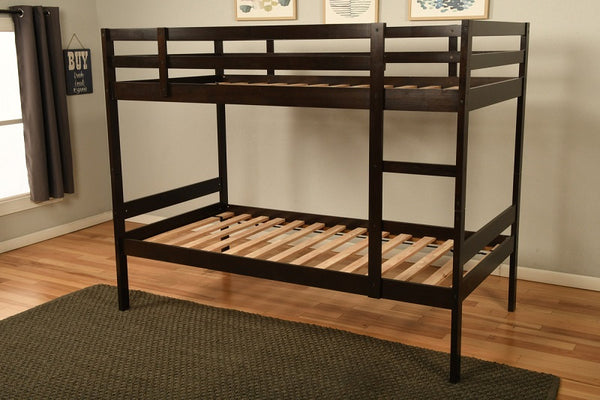 Kodiak Sydney Twin-Twin Java Bunkbeds