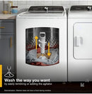 Wash the way you want by easily removing or adding the agitator.