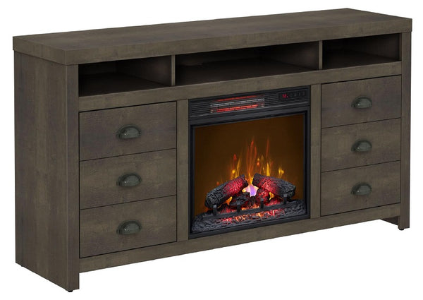 Wilder Fireplace TV Stand with Speakers